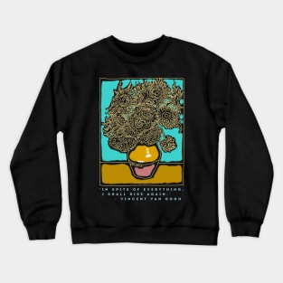 Van Gogh Vase with Twelve Sunflowers (1888–1889) Crewneck Sweatshirt